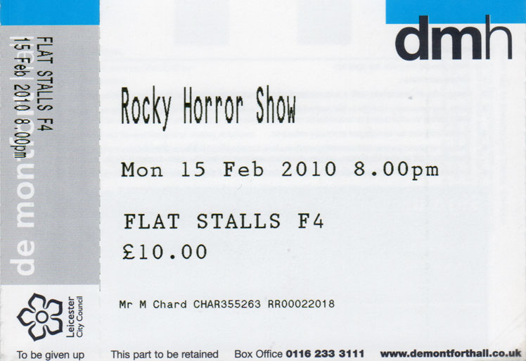 ROCKY HORROR SHOW Ticket